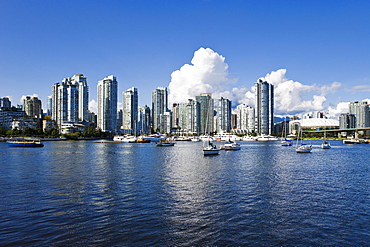 City Skyline and False Creek Harbour, Vancouver, British Columbia