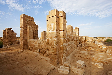 Archaeological remains of the Christian holy city built over the tomb of the martyr Menas of Alexandria, Abu Mena, Egypt