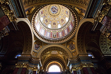 Cupola of St. Stephen's Basilica, Budapest, Hungary