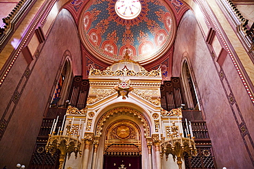 Torah ark of the Great Synagogue on Dohuny Street, Budapest, Hungary