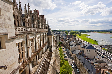 Panoramic view of Amboise from the Chuteau de Amboise, Amboise, France