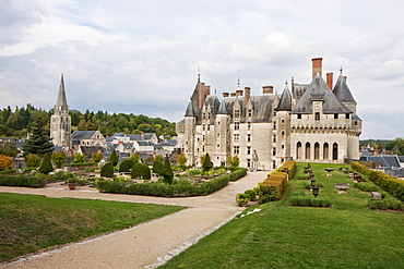 Gardens of the Chuteau de Langeais, Langeais, Indre-et-Loire, France