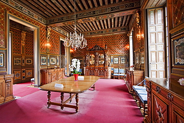 Dining Room in the Chuteau de Cheverny, Cheverny, France