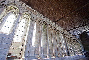 Windows of the Refectory of the Abbey of Mont-Saint-Michel, France