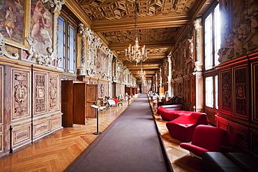 Gallery of Franuois I in the Palace of Fontainebleau, Fontainebleau, Seine-et-Marne, France