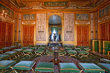 Grand Salon of the Empress or Salon of Games in the Palace of Fontainebleau, Fontainebleau, Seine-et-Marne, France