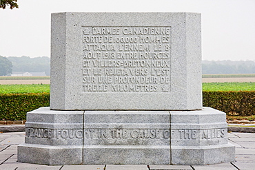 Le Quesnel Canadian Battlefield Memorial, France