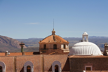 Former Church of Belun, as seen from the Church of La Merced, Potosi, Bolivia