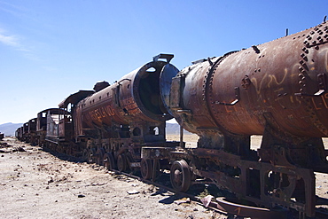 Train Graveyard, Uyuni, Potosi Department, Bolivia