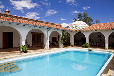 Swimming pool of Hacienda San Vicente, Juntas del Rosario, Tarija, Bolivia