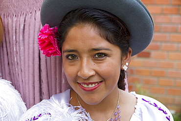 Chapaca at the festivities of the Dia de las Comadres during the Carnaval Chapaco, Tolomosa, Tarija, Bolivia