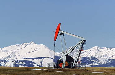 Oilfield Pumpjack, near Longview, Alberta