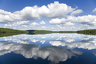 Clouds reflected on Smoke Lake, Algonquin Park, Ontario