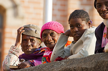 Women by Ambozontany Cathedral, Fianarantsoa, Madagascar