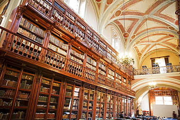 Public Library located in the former Church of the Fellowship of Jesus, Morelia, Michoacun, Mexico