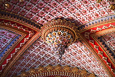 Interior of the Guadalupe Sanctuary, Morelia, Michoacun, Mexico