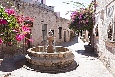 Fountain at the Callejon del Romance (Romance Lane), Morelia, Michoacun, Mexico