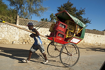 Pousse-pousse (Rickshaw) in Toliara, Madagascar