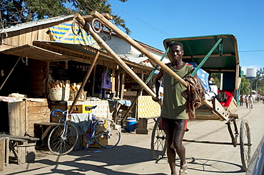 Pousse-pousse (Rickshaw) in Toliara, Madagascar