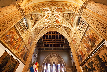 Ceiling of the Cathedral of the Blessed Virgin (Notre Dame Cathedral), Luxembourg