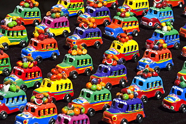 Toy buses, Chichicastenango, El Quichu, Guatemala