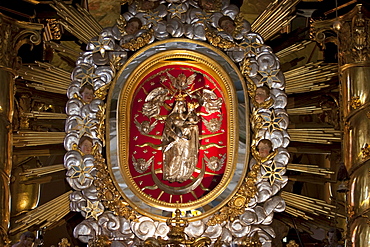 Statue of Our Lady of the Angels inside the Basilica, Kalwaria Zebrzydowska Sanctuary, Malopolska, Poland