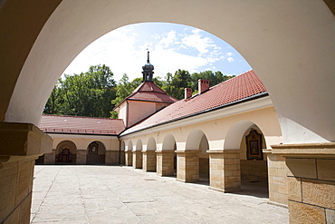 Monastic quarters at the Basilica of Our Lady of the Angels, Kalwaria Zebrzydowska Sanctuary, Malopolska, Poland