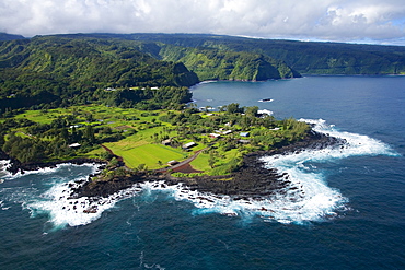 Hawaii, Maui, Keanae Peninsula along the road to Hana.