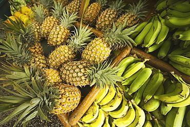 Hawaii, Maui, Fruit stand at Huelo along Hana Highway.