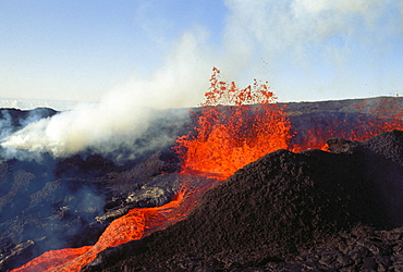 Hawaii, Big Island, Mauna Loa, Volcanic eruption