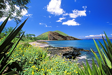 Hawaii, Maui, Pu'u Olai viewed from Makena