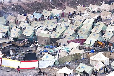 Tents In A Relief Camp After The 8 October 2005 Earthquake, Muzaffarabad, Azad Kashmir, Pakistan