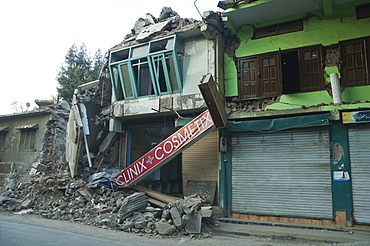 Rubble Of A Pharmacy Destroyed By The 8 October 2005 Earthquake, Muzaffarabad, Azad Kashmir, Pakistan