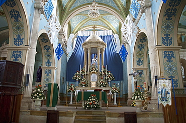 Main Altar Of The Temple Of Guadalupe, Asientos, Aguascalientes, Mexico