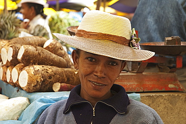 Woman At An Antananarivo Market, Antananarivo Province, Madagascar