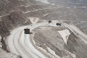 Giant Truck Laden With Ore At Chuquicamata, The Largest Open Pit Copper Mine In The World, Antofagasta Region, Chile