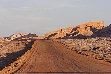 Road In The Moon Valley, San Pedro De Atacama, Antofagasta Region, Chile