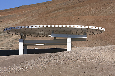 Giant Mirror By The Former Visitors Centre Of The European Southern Observatory At Paranal, Antofagasta Region, Chile