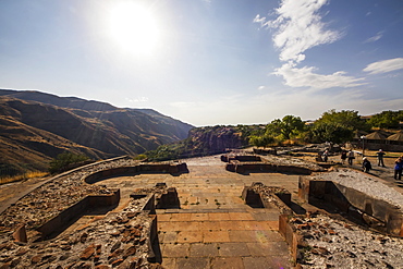 Remains of a 7th century church, Garni, Azat Valley, Armenia