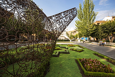 Tea Pavilion, sculpture by Joana Vasconcelos on display at the Cafesjian Museum of Art in the Yerevan Cascade, Yerevan, Armenia