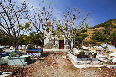 Tombs in the municipal cemetery, Manatuto, East Timor