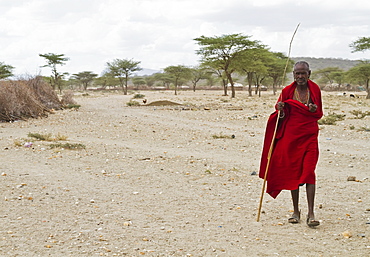 Old Samburu man, Samburu County, Kenya