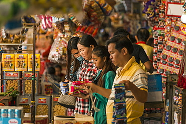 Shoppers and vendors at the Old Market, Battambang, Cambodia