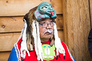 Man at the Tlingit Celebration, Teslin, Yukon, Canada