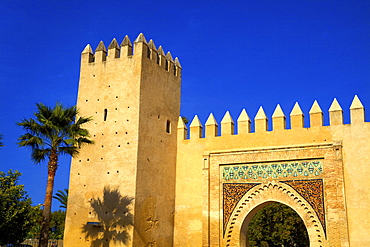 Gate near King's Palace, Fez, Morocco, North Africa, Africa