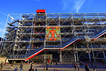 Pompidou Centre, Beaubourg, Paris, France, Europe