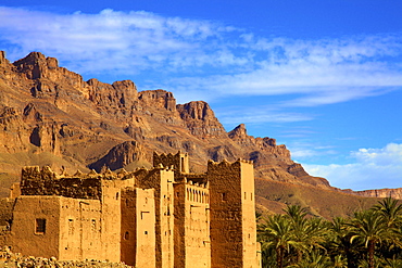 Kasbah at Tamnougalt, Morocco, North Africa, Africa