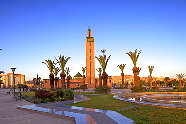 Mosque and Gardens, Tiznit, Morocco, North Africa, Africa