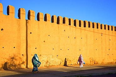 Old City walls, Tiznit, Morocco, North Africa, Africa