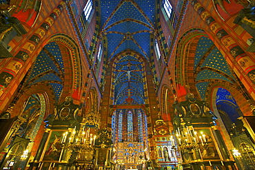 Church of St. Mary, Krakow (Cracow), Poland, Europe